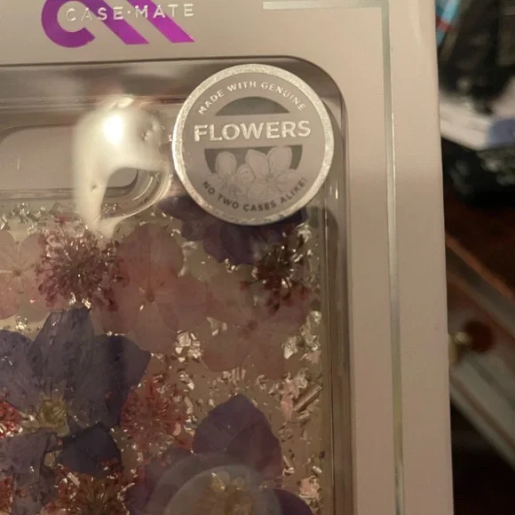 NIB/SEALED protective casemate iPhone 8 Plus case made w genuine pressed flowers